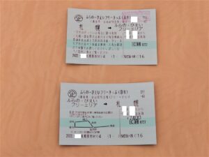 ふらの・びえいフリーきっぷチケット券面